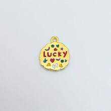 10pcs Assorted Colorful Enameled Alloy Lucky Pendant Charms, Suitable For DIY Jewelry Making - Perfect For Necklaces, Bracelets, Earrings, Keychains - Great For Valentine's Day, New Year, Christmas Gifts And Handcraft, Jewelry Decoration