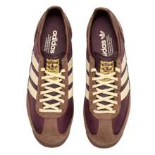 Adidas Originals Giày trượt ván SL 72 OG W Classic dành cho nam và nữ, Giày thể thao thường ngày cổ thấp, Giày du lịch cho cặp đôi/học sinh IE3425 - Nâu/vàng nhạt - Xem 4