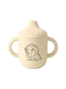 PopLittleOne 1PC硅胶婴儿吸管杯卡通图案婴儿杯子便携式婴儿水瓶固体婴儿餐具防漏婴儿奶瓶