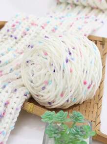 1/2pcs Jelly Bean Style Mohair Yarn Ball,Hand Made Spray Color Slub Wool Yarn Ball,Multicolor Speckled Mohair Bulky Yarn,ForKnitting DIY Scarves Hats Crafts,DIY Knitting Of Dolls, Bags, Sweaters, Blankets Etc. - Multicolor - View 16