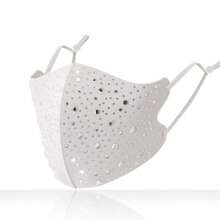 1pc Fashionable Rhinestone Decorated Chiffon Face Mask, Breathable, UV Protection, - Multicolor - View 20