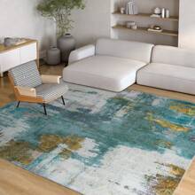 Homore Entrance Rug Indoor Door Mats For Entryway Modern Abstract Washable Rug Non Slip Throw Rugs For Bedroom, Kitchen, Front Door Entryway - Blue - View 2
