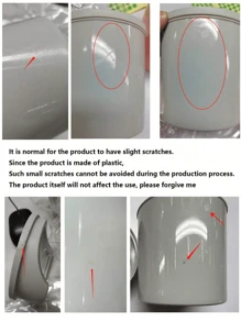 1 件迷你垃圾桶，带盖小型垃圾桶，桌面垃圾桶，塑料桌面废纸篓，旋转顶部设计，防止气味泄漏，用于存放桌上的果皮和纸屑以保持整洁，适用于浴室、家庭办公桌装饰、茶几、办公室、客厅、书房返校 - 彩色 - 查看 9