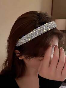 Diadema elegante y lujosa con cristales brillantes, tocado para novia, boda y fiesta