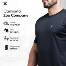Men's Short Sleeve Dry Fit Gym Fitness T-Shirt Lisa Plus Size Zoo - 白色的 - 查看 7