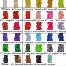 5 码绒球蕾丝边球迷你珍珠绒球流苏丝带缝纫蕾丝编织面料 DIY 手工工艺品服装配件 - 彩色 - 查看 4