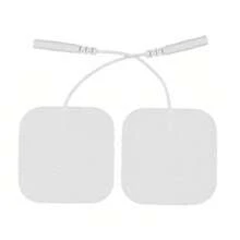 40 Piezas Almohadillas De Electrodos Para Electroestimulador,2mm,5x5cm - Blanco - Ver 1