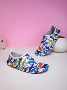 1 Pair Couples Cartoon Pattern Swim Shoes, Beach Shoes Anti-Slip Quick Drying Breathable Outdoor Sport Running Gym Yoga Shoes - Multicolor - View 4