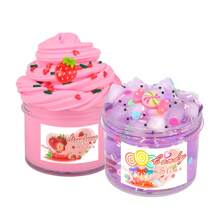 60ml Crystal Mud Slime With Cute Accessories And Soft Clay, Transparent Sticky Liquid, Slime Party Sensory Stress Relief Toy, Great Christmas Slime Activater, Slime>Mini, Slime Jelly