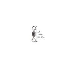 250pcs/Box 5 Sizes Fishing Swivel Snap Clips, American Style Swivels Connectors Fishing Tackle Accessories - Multicolor - View 10