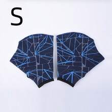 زعانف من النيوبرين المطبوع - معدات السباحة الصيفية للرجال والنساء - زعانف بشكل قدم البط للدفع بالماء - زعانف تدريب - قفازات سباحة - سباحة مائية - قفازات شبكية للتدريب المائي - معدات سباحة زعانف اليد - قفازات لملابس تدريب السباحة المائية - معدات الغوص للأيدي - الأسود - مشاهدة 8