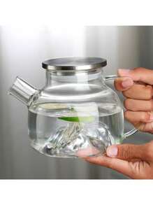 1 件耐热玻璃茶具套装，包括茶壶和 4 个杯子，家居和办公室装饰茶壶套装