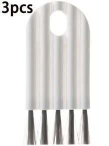 Set de 3 piezas, cepillos de limpieza para ranuras del teclado, limpiador de rodillos de pelo, cepillo con cojín de aire, cepillo de limpieza multiusos para cocina, baño y hogar