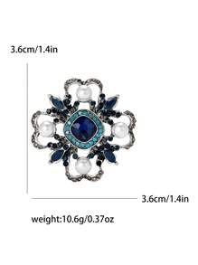 时尚水钻巴洛克胸针 女士礼服西装别针配饰 派对宴会礼物