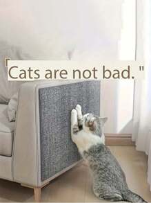 WhiskerWonders 自粘式聚酯纤维猫抓垫 - 1 件装毛毡抓垫，适用于墙壁和家具，多种尺寸包装，适合所有猫咪 - 彩色 - 查看 2