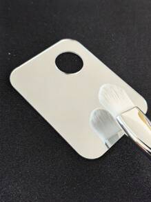 1 Bảng trang điểm gương acrylic tái sử dụng, thích hợp dùng cho kem nền dạng lỏng, pha trộn màu mỹ phẩm, chỉnh sửa trang điểm hàng ngày, tạo kiểu trang điểm cho các dịp đặc biệt, dụng cụ trang điểm đa chức năng, được khuyên dùng cho các chuyên gia trang điểm. - Bạc - Xem 6