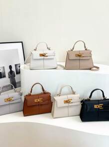 Cross-Border New Products, Fashionable And Versatile Handbags, Metal Buckle Decorative Design, Elegant Handbags, Business Commuter Bags, Suitable For Work, Women's Messenger Bags, Large-Capacity, High-End Fashionable Bags, Suitable For Daily Commuting And Parties.