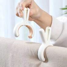 6pcs Large Size Damage-Free Clothes Pins, Multi-Purpose Windproof Clips, Non-Slip Bedding Clips