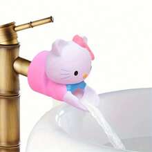 Sanrio Extensor de grifo de silicona con diseño de personajes de dibujos animados lindos de Sanrio, ayuda para el lavado de manos a prueba de salpicaduras, sin necesidad de electricidad, decoración divertida para el baño en días festivos