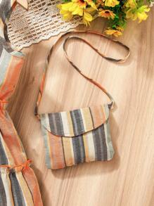 Girls Boho Rainbow Striped Vacation Dress | Summer Vintage Sleeveless Romper Toddler Soft Linen Dress, Fresh Countryside Style, Essential For Family Outing And Beach Holiday, Fashion Magnet, Fits 4-7 Years Old Girls, Spring/Summer - Multicolor - View 6