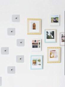 10/20/30 件现代壁挂式实用挂钩 - 易于安装、强力粘合、无需钻孔、防水塑料挂钩，适用于厨房和浴室中的图片、相框、海报、时钟