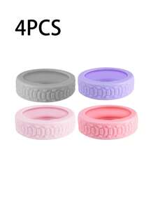 Silicone Luggage Wheel Covers - Noise Reduction & Shock Absorption, Protection For Suitcases & Office Chairs, Travel Accessories For Trolleys And Luggage Carts, Assorted Colors,Flexible Wheel Protectors, Shockproof Suitcase Protectors For Smooth Travel - Multicolor - View 11