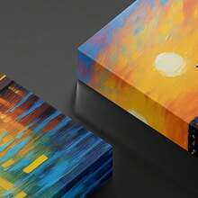 Sydney Opera House With Sunset And Reflection. Large Wooden Framed Wall Painting Artist Home Decoration Oil Painting - Bedroom, Bathroom, Living Room, Office, Kitchen, Christmas Gifts - 1 Piece - 彩色 - 查看 5