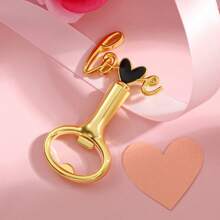 创意爱心形开瓶器，锌合金，非常适合婚礼、生日、聚会礼物、开瓶器，适用于户外、露营 - 彩色 - 查看 8