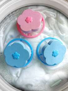 10 件可重复使用的洗衣擦洗球，神奇防缠结绒毛捕捉器，毛发和皮毛去除器，洗衣机和烘干机清洁球，非电动软洗工具，用于去除猫和狗毛发、皮毛和绒毛的洗球 - 彩色 - 查看 4