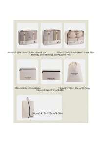 7Pcs/Set Large Capacity Foldable Storage Bag For Sorting Clothes, Pants, Underwear, Socks With Easy Access And Visibility - Space-Saving - Multicolor - View 2