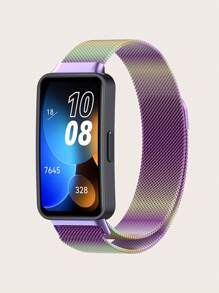 1 buc. Curea de ceas inteligentă milaneză din oțel inoxidabil, detașabilă magnetică solidă, compatibilă cu Band 8 / Band 9