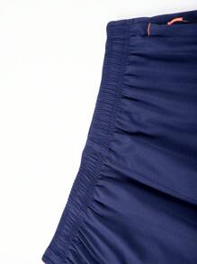 Men's Printed Beach Shorts, Fashionable Casual Pants For Summer - Blue - View 4