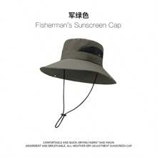Quick Dry Bucket Hat With Drawstring For Man Summer Sun Protection Cap For Outdoor Activities Like Hiking And Western Cowboy Hat For Men Casual School - A - View 8