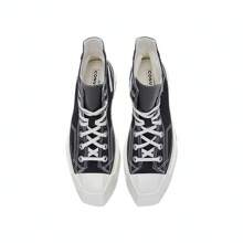 Converse 2025 男女通用 Chuck 70S 季节性帆布运动鞋/硫化鞋高帮 A06435C - 黑色 - 查看 6