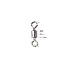 250pcs/Box 5 Sizes Fishing Swivel Snap Clips, American Style Swivels Connectors Fishing Tackle Accessories - Multicolor - View 9