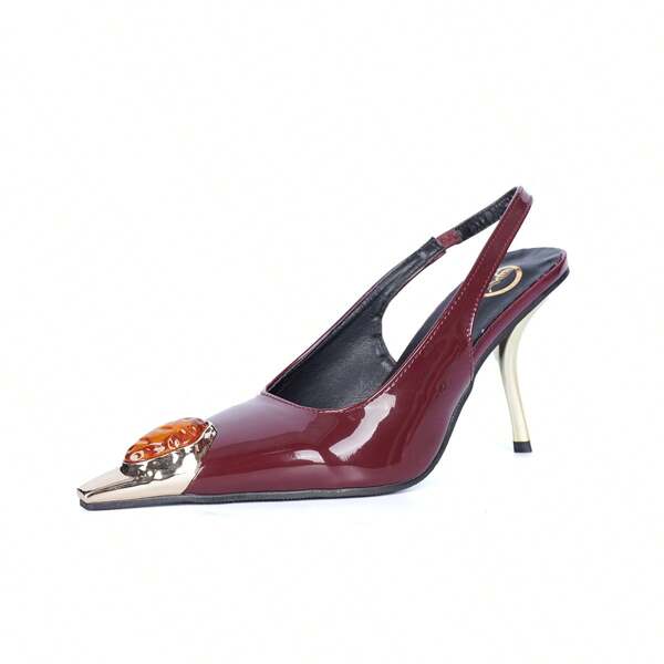Women's Elegant Charming Sexy High-End Comfortable Non-Tiring Pointed Toe Stiletto High Heel Shoes, Spring/Summer/Autumn