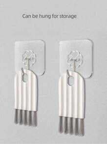 Set de 3 piezas, cepillos de limpieza para ranuras del teclado, limpiador de rodillos de pelo, cepillo con cojín de aire, cepillo de limpieza multiusos para cocina, baño y hogar
