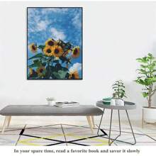SNA 2025 New Style Sunflower Sky Flower Series Cross Stitch Kits Patterns Printed Canvas Embroidery Sets 11CT DIY Hand Embroidery Crafts Living Room