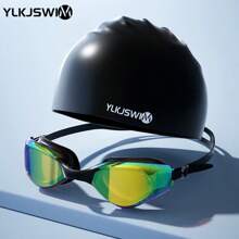 YLKJSWIM Unisex Swimming Goggles, Anti-Fog & Leak-Proof, Maximum Comfort Adjustable Dual Strap, Mirrored/Non-Mirrored Lens Swimming Goggles Pool Accessories, Beach Essentials, Beach Accessories, Pool Float