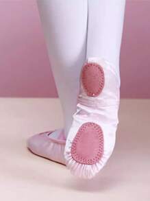 Zapatos de baile para niños, zapatillas de ballet de suela blanda para niñas pequeñas para danza folclórica china, zapatillas de baile antideslizantes - Rosa - Ver 4