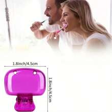 3 Peças Capa Protetora Portátil para Cabeça da Escova de Dentes, Caixa de Armazenamento Fácil de Abrir e Fechar, Caixa de Proteção para Escova de Dentes, Acessório Essencial de Banheiro para Casa e Viagem, Sem Álcool