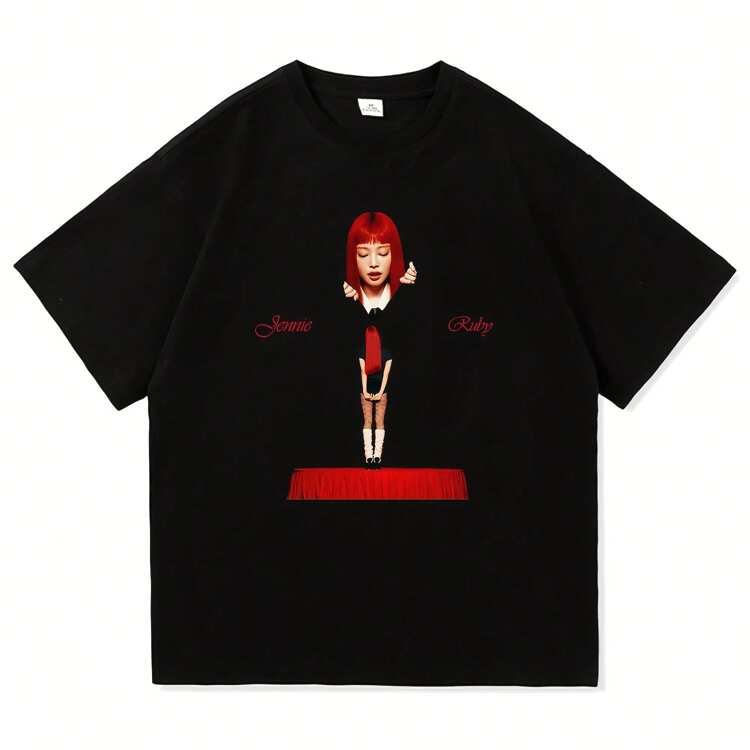 JENNIE Ruby T Shirt 2025 New Album Fashion Clothing Haruku