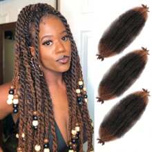 Federnde Afro-Twist Haare 1/3/8 Packungen Marley Twist Flechthaare 8-26 Zoll vorab getrennte schwarze krause Twist Flechthaare Frauen Afro Federkern Twist Haare zum Umwickeln von Soft Locs