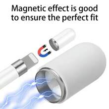 Tapas magnéticas para lápices Protector de lápiz estilográfico compatible con Apple Pencil generación 1 Tapa de repuesto magnética para lápiz para tableta para iPad Pro - Multicolor - Ver 4
