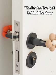 Flower Door Handle Crash Pad Soft Insulation Protective Cover,Thickened, Spiral Design,Door Handle Bumper Protector,Effective To Prevent Wall And Door Lock Damage,Home Anti-Collision & Anti-Static Doorknob Sleeve,And Dust-Proof For School,Office,Household,Travel,Bag,Organizer,Storage, Back To School Supplies
