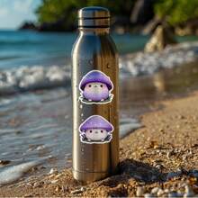 50PCS Kawaii Mushroom Stickers Vinyl Aesthetics Stickers Scrapbooking, Diary, Bumper, Skateboard, Water Bottle, Cartoon, Hard Hat, Car Stickers And Decals