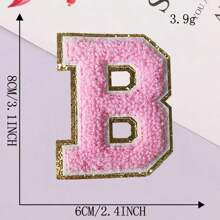 8CM Patch Letters For Clothes Alphabet Sticky Letter Clothing Bags Jacket Iron On Letter Emblems Chenille Patches For DIY MC006 - Multicolor - View 15