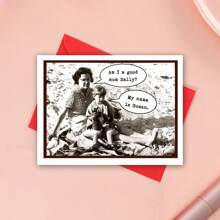 有趣的母亲节贺卡、复古照片母亲节贺卡、母女贺卡、母亲节贺卡、妈妈生日贺卡 - 多色 - 查看 9