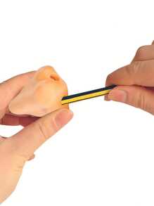 6/12 Innovative Nose Shaped Pencil Sharpeners - Quirky And Fun Pencil Sharpeners, Manual Double Hole Pencil Sharpeners For Student Stationery