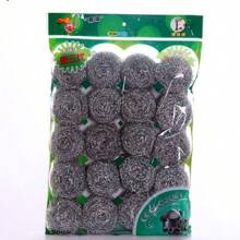 New 20pcs/Bag Stainless Steel Cleaning Ball Kitchen Cleaning Brush Pot Brushing Dish Steel Ball